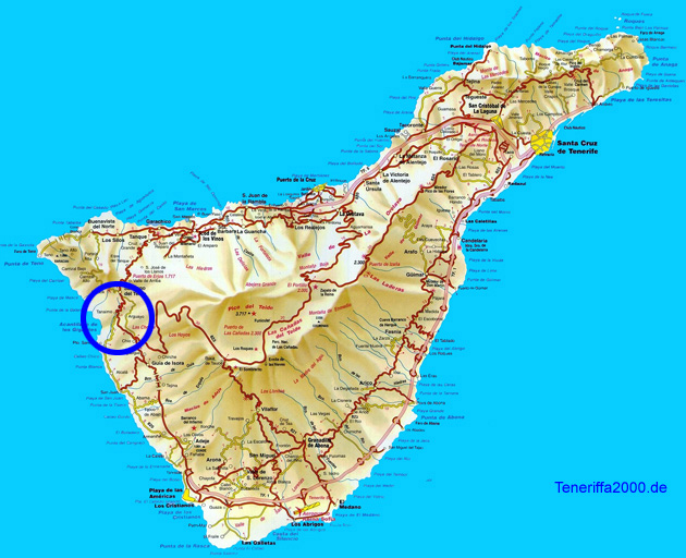 Lageplan Tamaimo Teneriffa